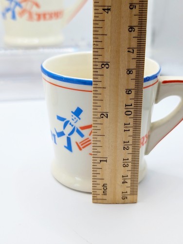 Rare Vintage Tom and Jerry Cups Made in Czechoslovakia Orange Blue Collectable - Picture 10 of 10