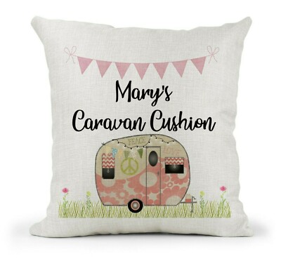 personalised caravan cushion