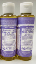 2 dr bronners 18 in 1 lavender pure castile soap 4oz ea