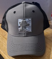 COWBOY RODEO WESTERN SNAPBACK MESH BACK BASEBALL CAP GRAY BLACK