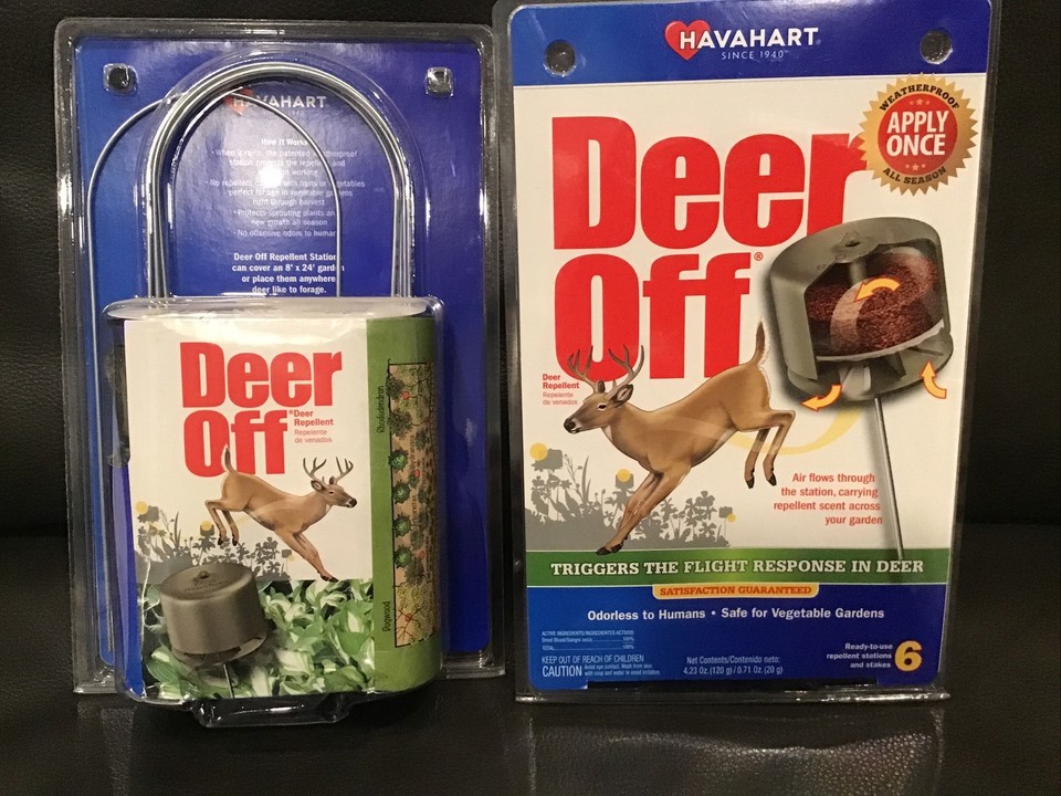 Deer Off® Deer Repellent 12 Stations and Stakes In Total Odorless eBay