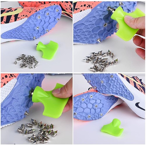 1/4 Inch Track Spikes 100 Pieces Steel Track Shoe Spikes Replacements and Spi... - Picture 4 of 6