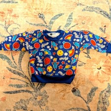 Vintage Pro Spirit Athletic Gear Space Theme Sweatshirt