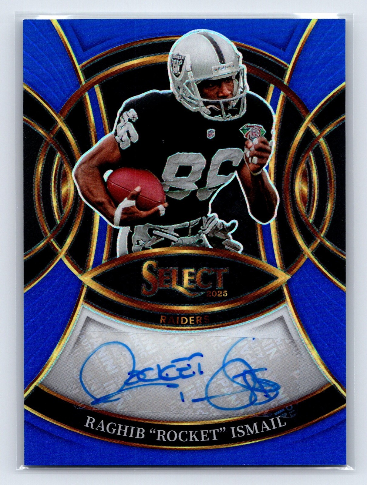 2025 Panini Select - Signatures Rocket Ismail #SP-RIL Blue Prizm /149 (AU)