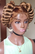100 Handmade Cornrow braided wig made with full lace wig BOBILADAWA 27