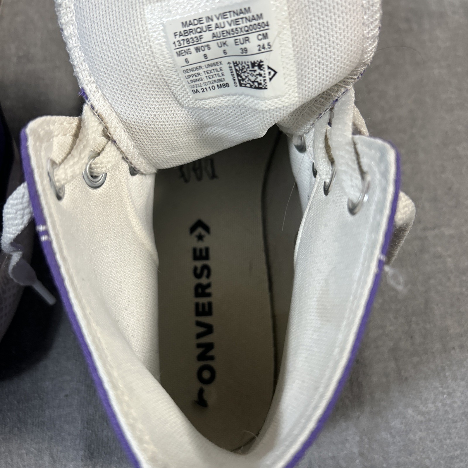 Converse Chuck Taylor All Star High Top Purple Men’s 6 Women’s 8 thumbnail 6