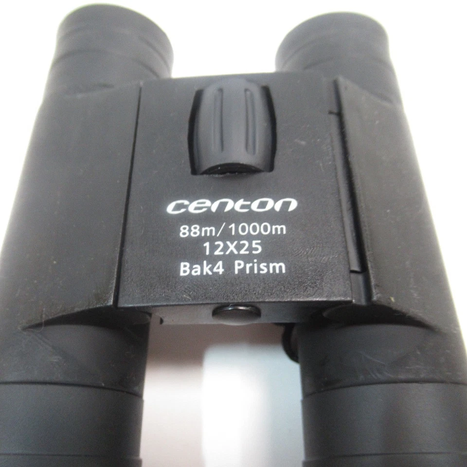 Centon 88m/1000m 12x25 Bak4 Prism Compact Binoculars Black w/ Case & Neck Strap	 - Image 4 of 4