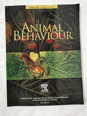 Animal Behaviour Journal Vol 209 Complete March 2024