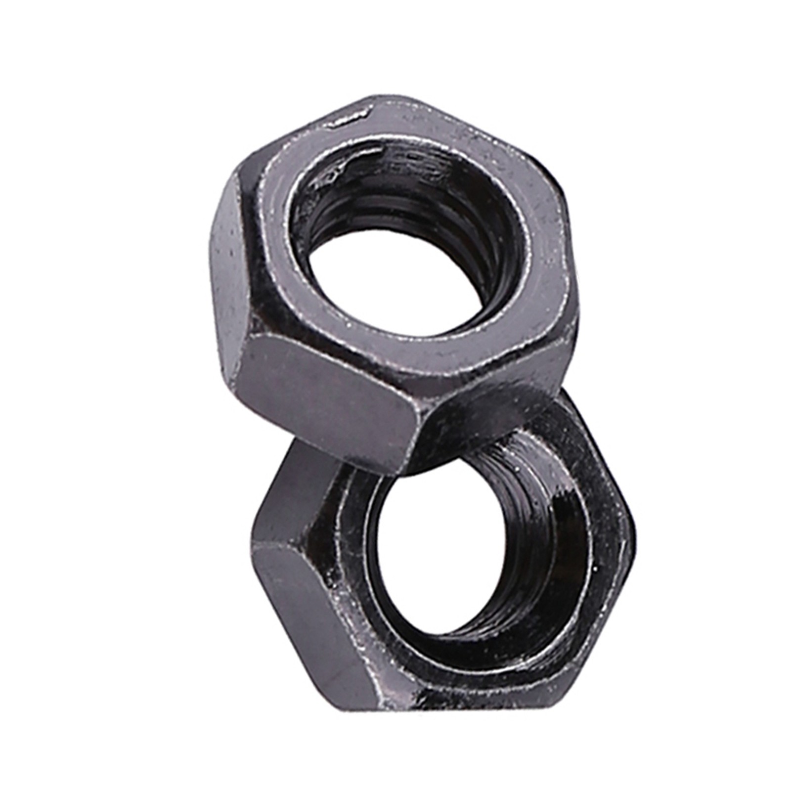 100pcs Hex Nut Black Zinc Plated Durable Fasteners For Machinery