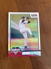 Mason Feole 2019 Panini USA Baseball Stars Longevity Holofoil Padres UConn /99