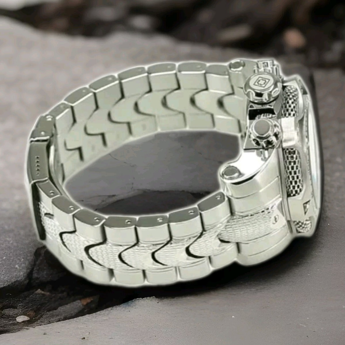 Invicta 53mm Reserve Venom Swiss Chrono Blue Dragon Silver