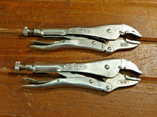 Petersen Irwin Vise Grip 10WR 10CR Curved Jaws Locking Pliers 2 Pair USA