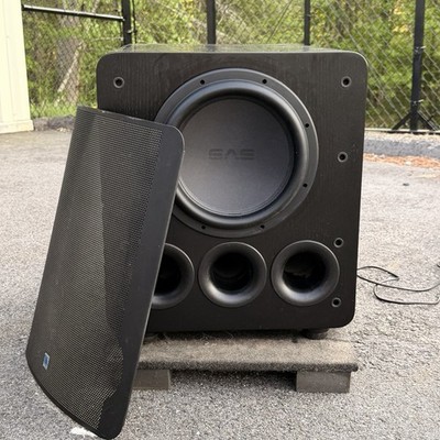 SVS PB12-Plus Powered Subwoofer Black Oak Sledge STA-800D 800W DSP Bass Tested
