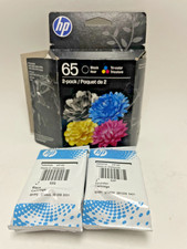 HP 65 T0A36AN Black  Tri-color Original Ink Cartridges Exp. 2027 Open Box
