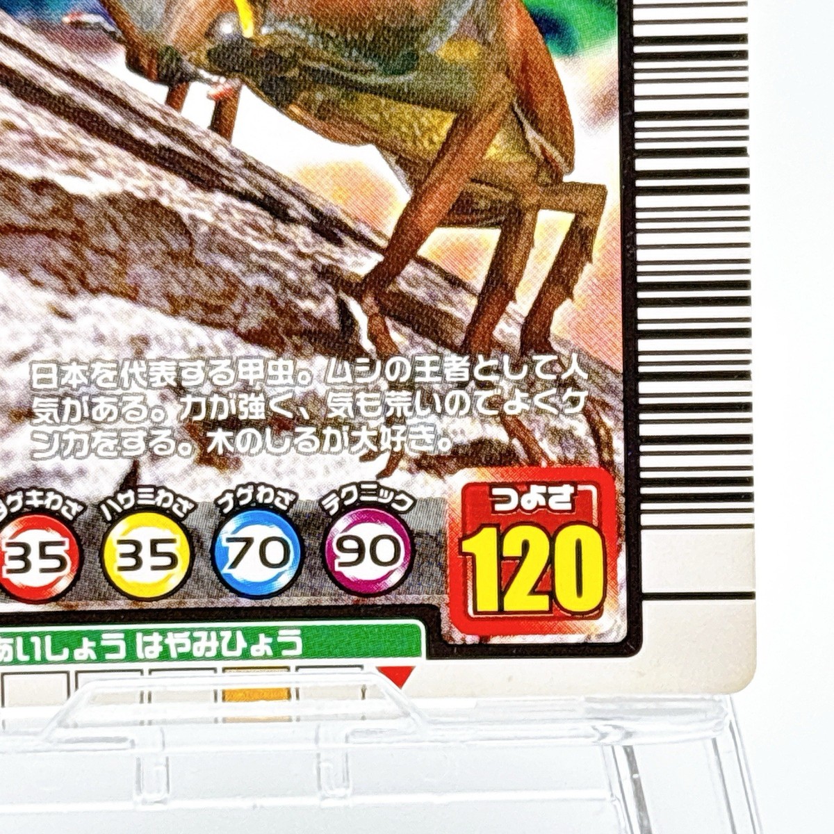 Mushiking The King of Beetles Arcade Card Rhinoceros beetle TCG