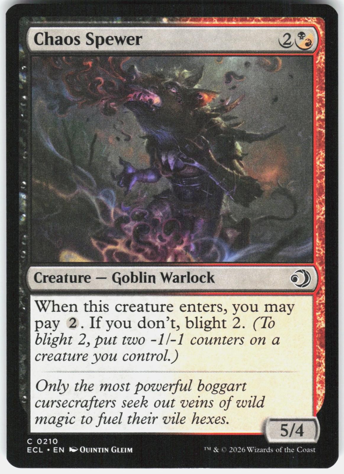 Lorwyn Eclipsed #210 Chaos Spewer