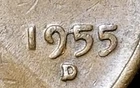 1955-D MINT ERROR  WHEAT CENT Penny (in 1955)