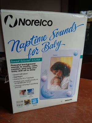 NEW Vintage Norelco Naptime Sounds Baby Nightlight Picture Frame ST250 Philips
