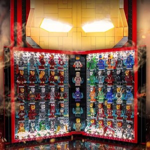 Nowa książka Iron Man z klockiem budowlanym świecący prezent z kolorowym pudełkiem i 55 figurkami 2009 szt.