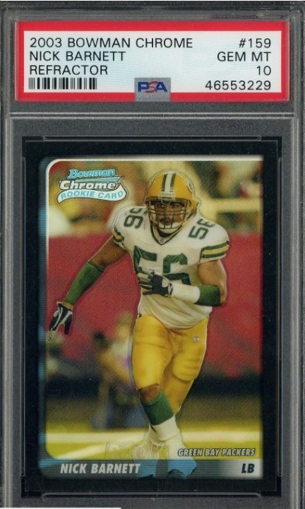 Nick Barnett Bowman Chrome #159 Refractor