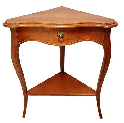 Ecktisch Beistelltisch Dafna Italia Design Kirschbaumholz H/B/T: 76x64x39 cm