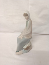 Nao by Lladro 'Shepherd Woman Sitting On Tree' Figure