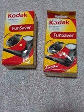 Lot Of 2 New Kodak Fun Saver Disposable 35mm 800 ISO 27 Film Camera - EXP 9 2027