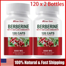 5000mg Berberine HCl - High Potency Berberine Supplement - Blood Sugar Support