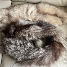 Fox Fur Collar Vintage Stylish with Extra Collar
