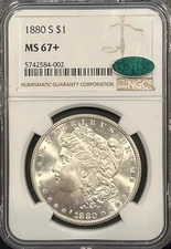 1880-S MORGAN DOLLAR NGC MS67+ CAC