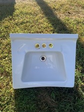 Vintage White Porcelain Bathroom Sink