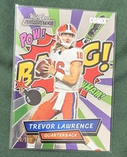 Wild Card 2021 Alumination Trevor Lawrence Comix Serial #AC-1 /149 Football