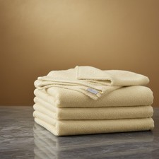 12 Pack Ivory Cotton Washcloths Soft and Highly Absorbent