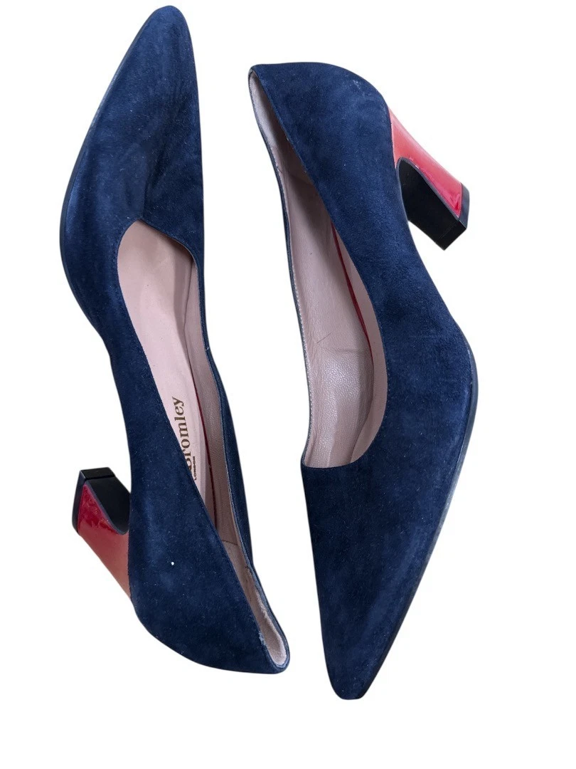 Talons Gladiateur En Daim Noir Russell & Bromley - Taille 39.5 EUR - Talon Moyen - Neuf Avec Boîte