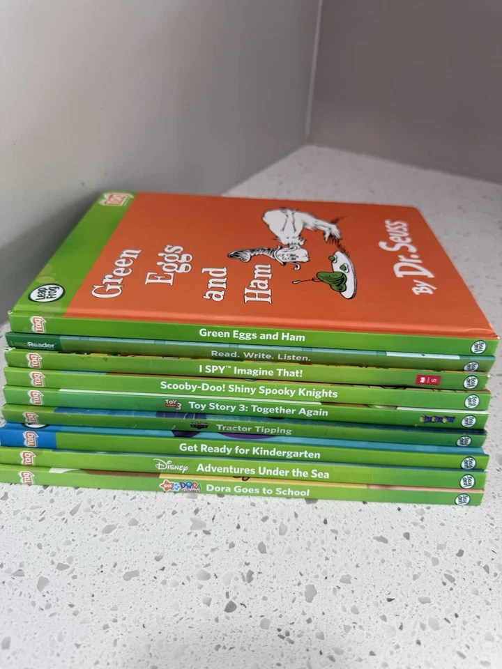 LeapFrog LeapReader TAG Books Scooby, Dr Seuss, I Spy And More! ~Lot of 9~ - Image 2 of 2