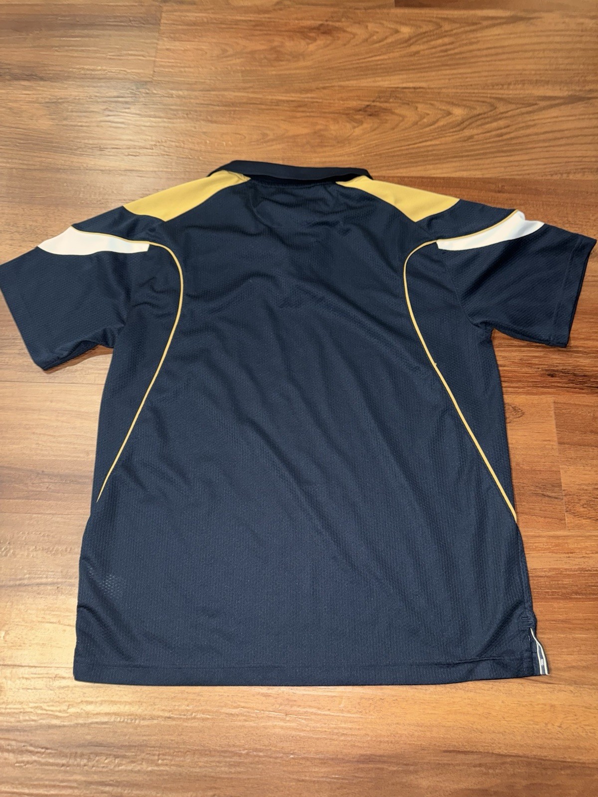 Canterbury Scotland Rugby Polo Shirt XL Navy Gold Training Top 