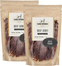 Farm Hounds - Beef Jerky - Premium Natural Jerky for Dogs - 100% Humanely Raised