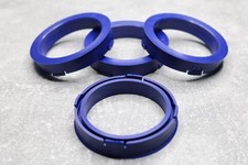 4x SET Zentrierringe Distanzringe 73,1mm x 58,1 mm dunkelblau für Alufelgen
