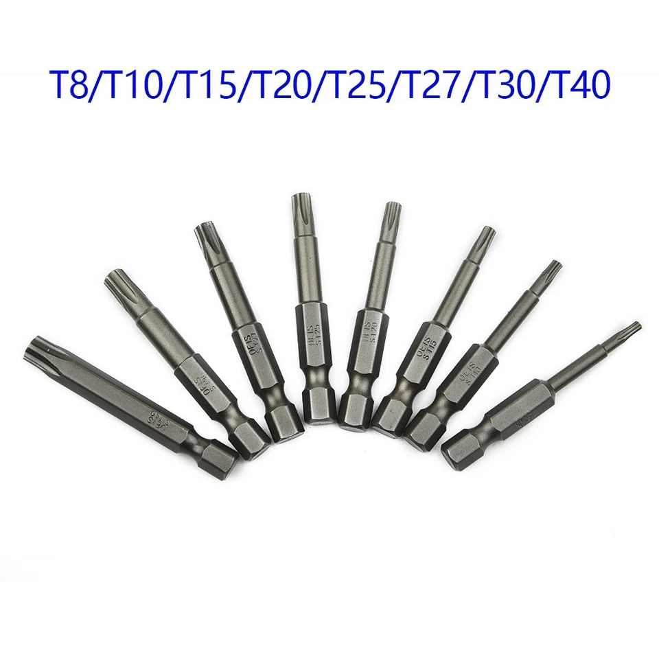 Bit Heavy Duty Silver T8/T10/T15/T20/T25/T27/T30/T40 For Manual Screwdrivers - Image 3 of 4