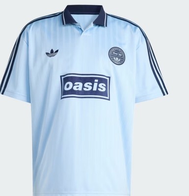 Adidas Originals OASIS Jacquard Trikot Himmelblau EXTRA LARGE KT3436 SS25 Neu mit Etikett
