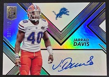 2017 Donruss Elite Rookie Auto Jarrad Davis #RA24 Detroit Lions Florida Gators