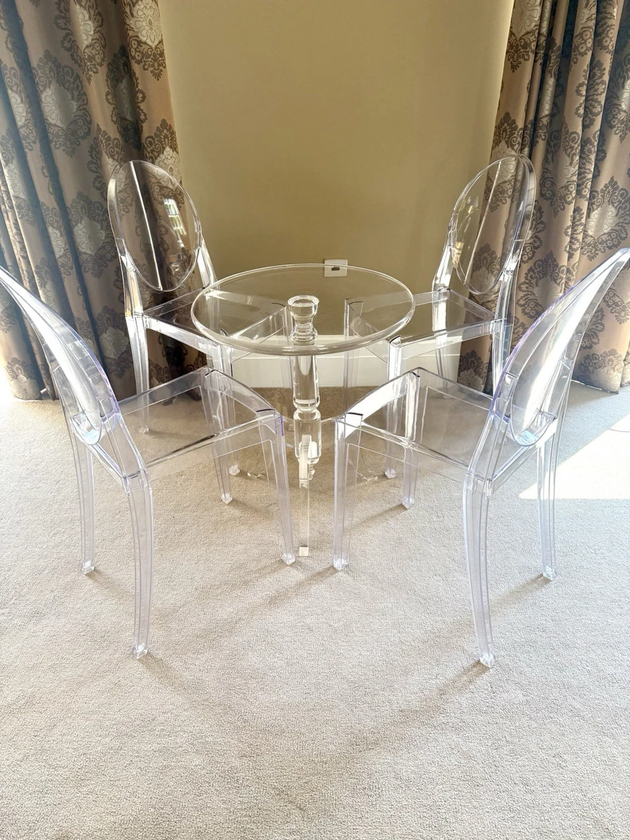 Gallery image 10 for Stunning  Round Contemporary Dining Table & Kartell Style chairs