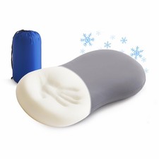 Memory Foam Travel Pillow Camping Pillow Medium Firm Bed Pillows for Sleeping...