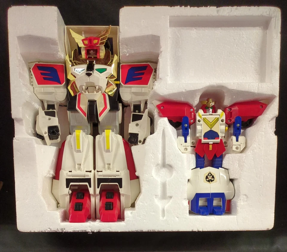 Figura Takara 1990 Brave Exkaiser Giant Combination King Exkaiser con DDP en caja Foto 4 de 4