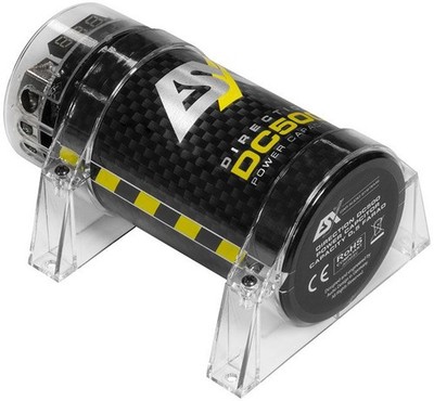 ESX DC500 - 0,5 Farrad Mini Kondensator Powercap mit Digitaler Voltanzeige