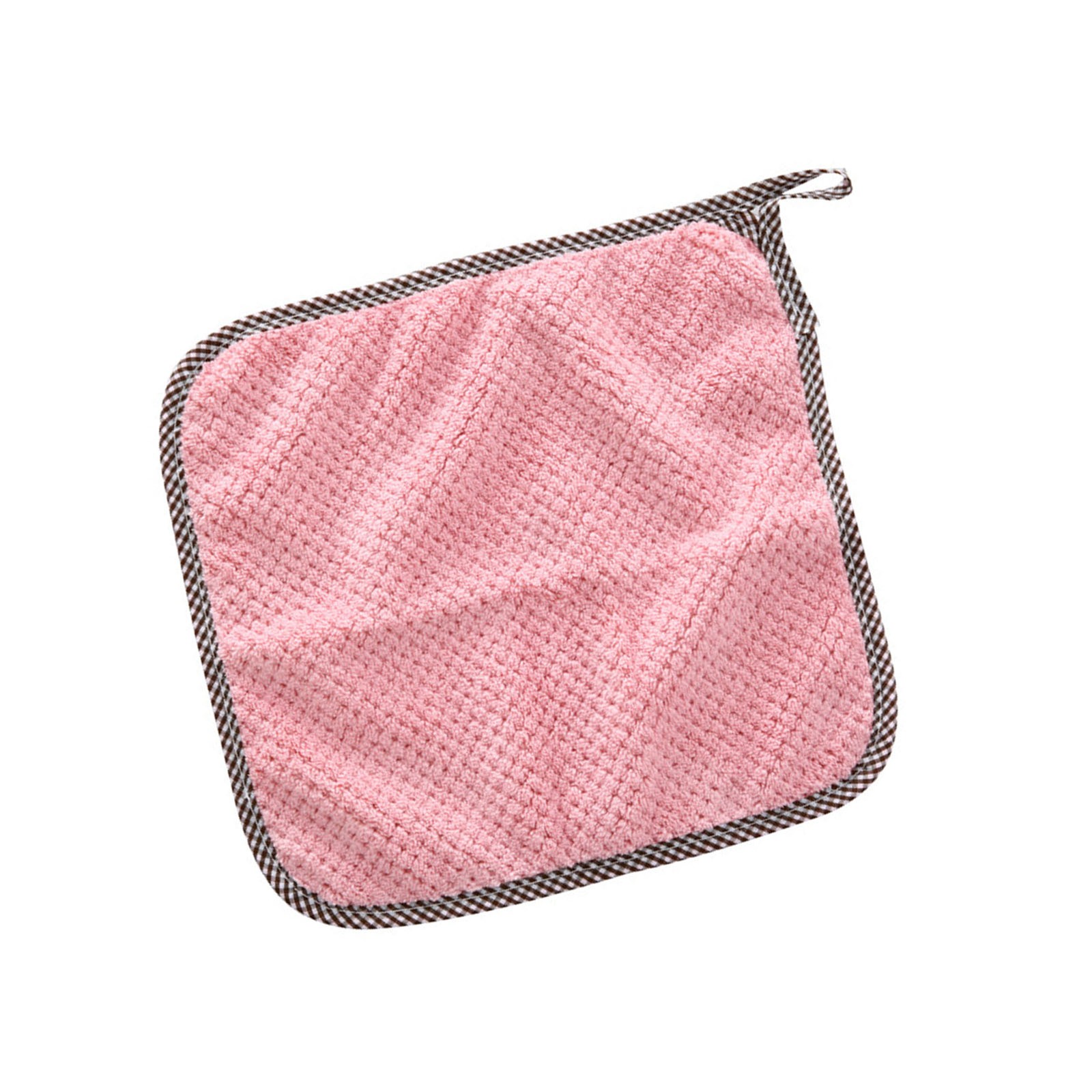 Coral Fleece Dish Towels Super Absorbent Multipurpose Cleaning Cloth With Hangin