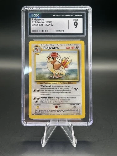 1999 Pokemon Base Set Pidgeotto #22/102 CGC 9