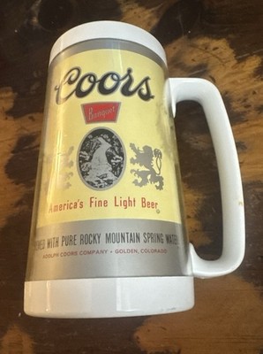 Vintage Coors Beer Thermo-Serv 1970's Mug Stein Made In USA, Mint Condition