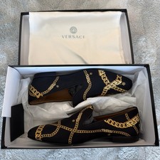 Men's Versace Chain Print Slip On Loafers BRAND NEW Size 9US/42EU $825 MSRP