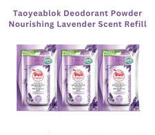 Taoyeablok Deodorant Powder Nourishing Lavender Scent Refill 18G. X 3PCS
